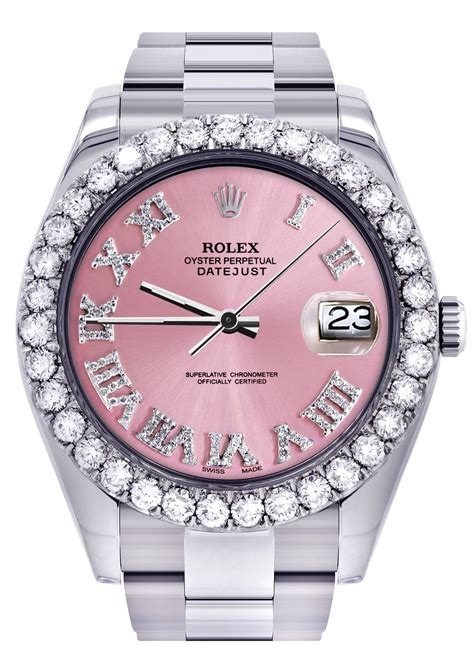 rolex pink datejust watch|rolex datejust pink face.